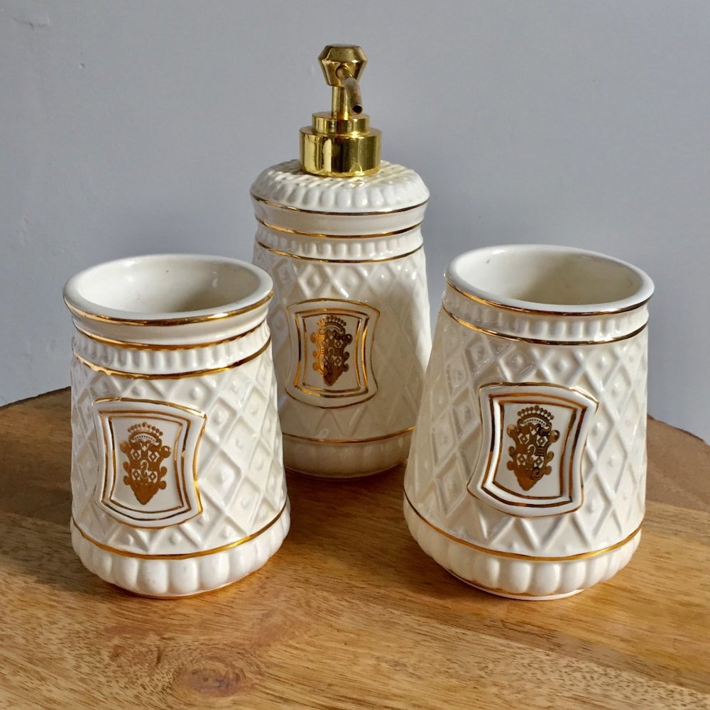 Waterford 3 Piece Bathroom China Set
